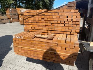 Ca. 306x Guyana Teak Planken Fijnbezaagd, 31x50mm, lengte 168/245cm, 1